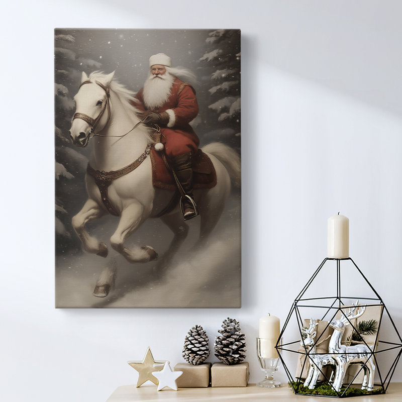 Art des Fêtes de Noël - Toile tendue avec châssis - Série 2-IX, H 24 po x l 16 po