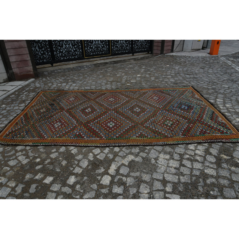 Geometric Rugs, Kilim, Turkish Rug, Cool Rug, Vintage Rugs, Saloon Rug, Orange Kitchen Rugs