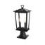 Jamila 8.5 Inch Outdoor Post Light in Black