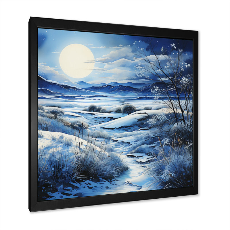 Desert Whispering Sands Pointillism - Landscapes Canvas Prints, H 30 po x l 30 po x P 1 po, Cadre simple noir