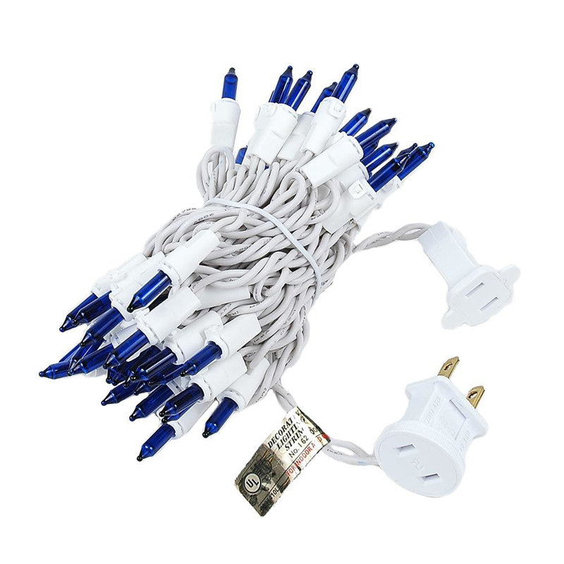 Mini-chaîne pour l’extérieur 11'50 ampoules Pirtle, Bleu, blanc