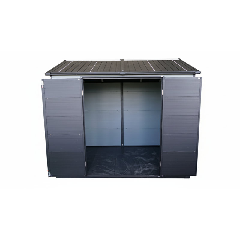 Upgraded 8x6ft Resin Garden Shed with Floor, Windows, and Lockable Door