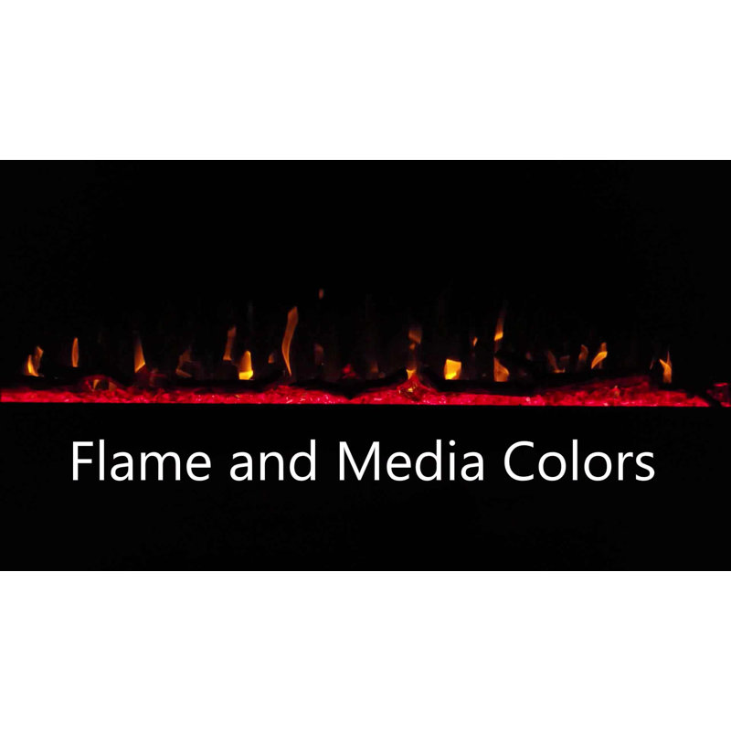 Sideline Elite 84" Black Smart Electric Fireplace