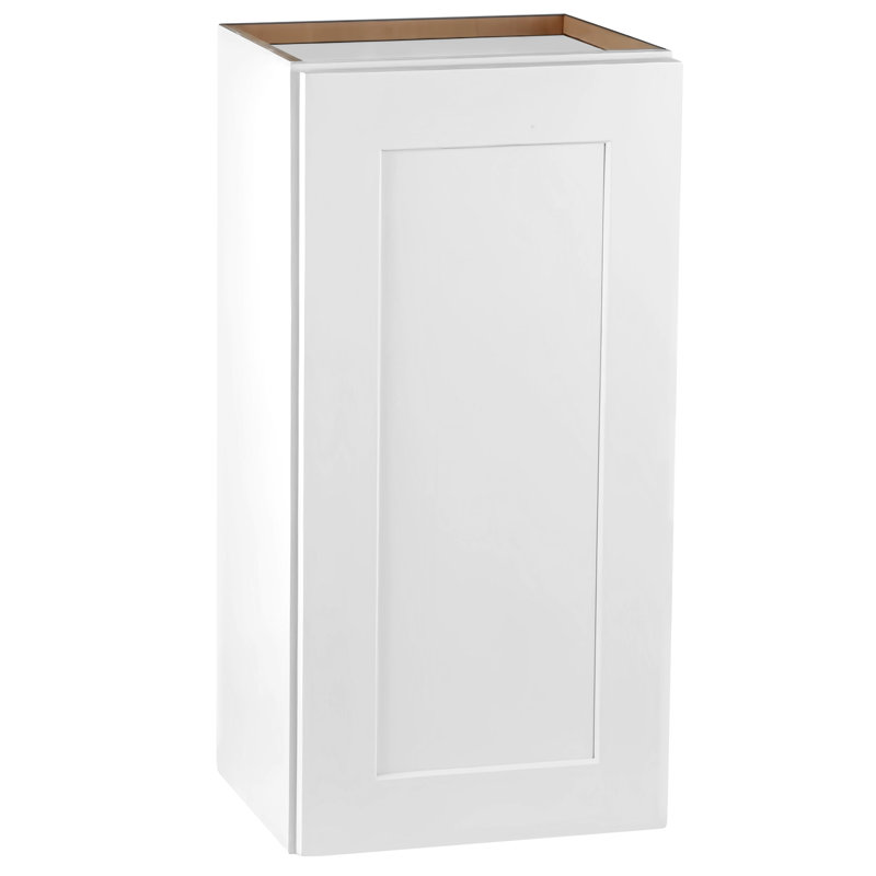 Armoire murale à porte simple en bois massif à tablettes réglables pour le garage, le bureau et la salle de bain - l 12 po x P 12 po x H 42 po, style Shaker, imperméable avec 3 salons, salle de bain, cuisine robuste, facile à assembler