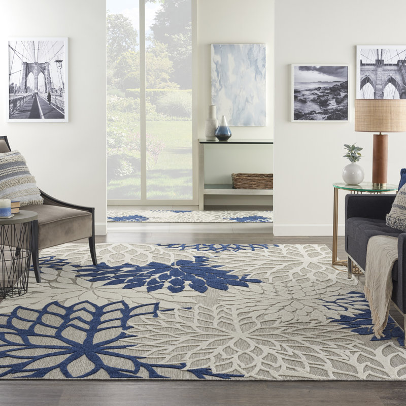 Abela Floral Indoor Rug, Rectangle 7'10" x 10'6"