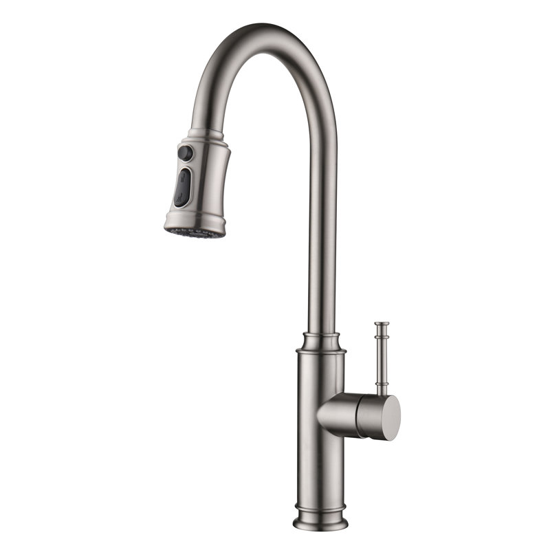 Robinet de cuisine Sumerain S6132P-XX-6133, Acier inoxydable