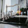 Whitehaus Collection Lead-Free Solid Stainless Steel Bridge Faucet with a Long Traditional Spout, Lever Handles and Side Spray