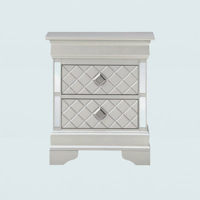 Sleek Champagne Nightstand