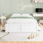 Structure de lit plateforme en bois avec 6 tiroirs-92917832