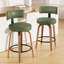 Tabouret de bar pivotant chic en cuir pour un confort et un style ultimes-212838768-212838769