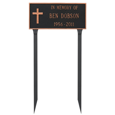 Plaque d'adresse commémorative Rugged Cross