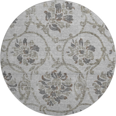 Premium Machine Washable Prisco Gray Rug
