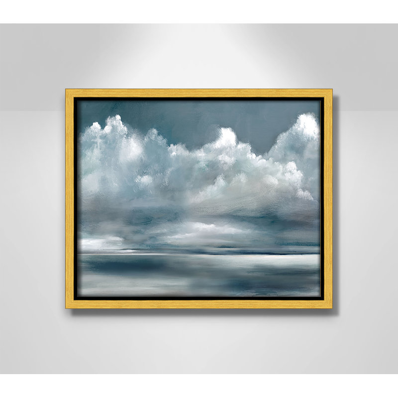 «Moody Seas» par Ruane Manning, H 9,5 po x l 11,5 po, Doré