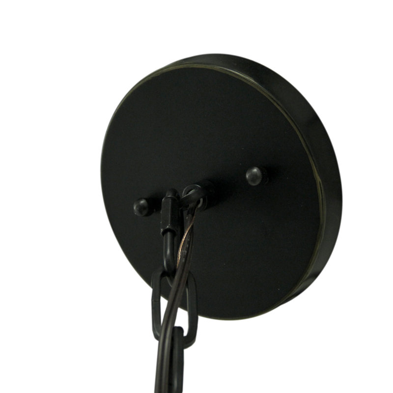Luminaire suspendu de style Mid-Century moderne avec finition bronze huilé et lustre industriel