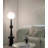 Mid Century Roman Column Globe Light Fixture