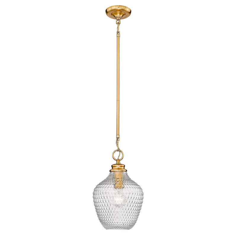 Bertsch 1 - Light Shaded Pendant, Modern Brushed Gold
