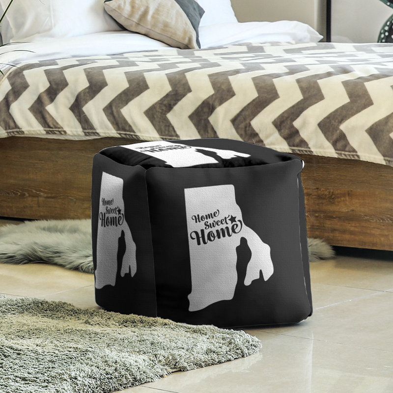 Repose-pieds à cubes providence the home, Noir