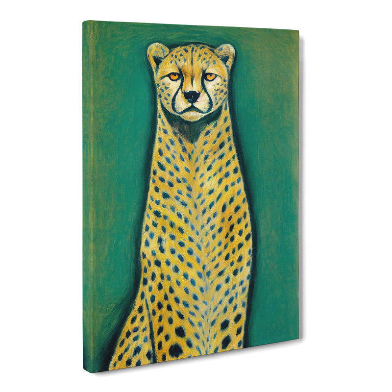 Cheetah Portrait - Wrapped Canvas, 60cm H x 40cm W x 3cm D