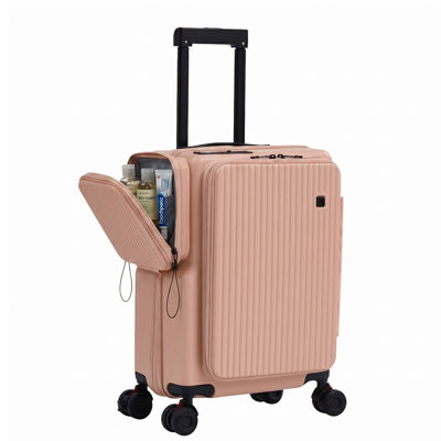 Bagage de cabine avec port USB, poche latérale et porte-gobelet