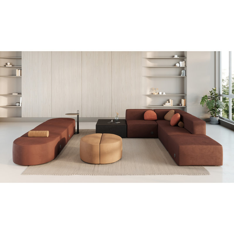 Alden Laptop Table, Dark Chestnut, Jet Black