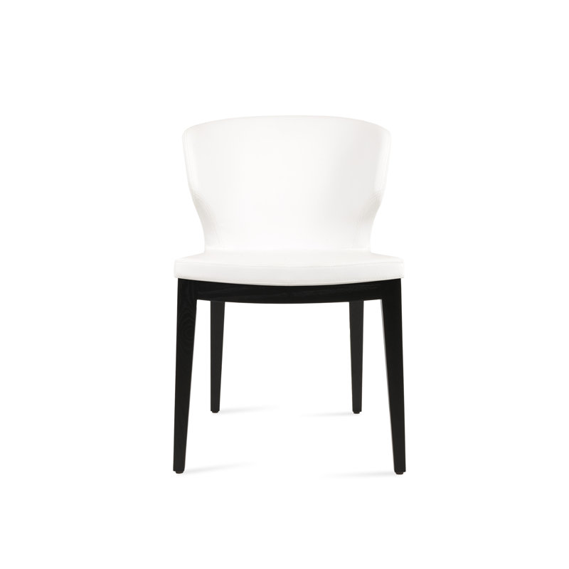 Amed Plus Wood Chair, White, Wenge