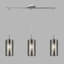 Luminaire suspendu pour îlot de cuisine 3 lumières Araceli-1668167093