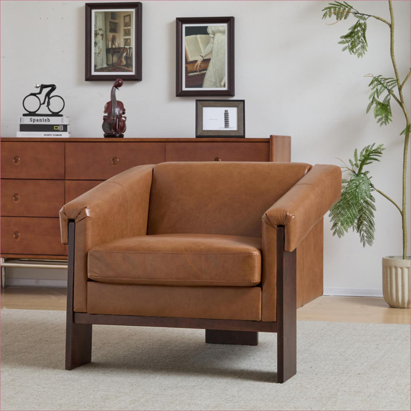 Fauteuil d'appoint 34 po Mid-Century