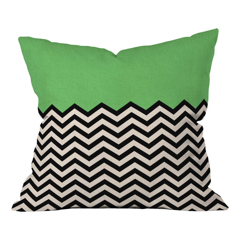 Coussin décoratif d'intérieur/d'extérieur, Vert, 20 po x 20 po