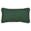 Coussin casse-noisette vert frangé 12 x 24
