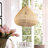 21-Inch 1-Light Natural Rattan Pendant