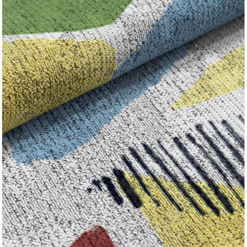 Loehr Geometric Area Rug, Rectangle 120 x 170cm