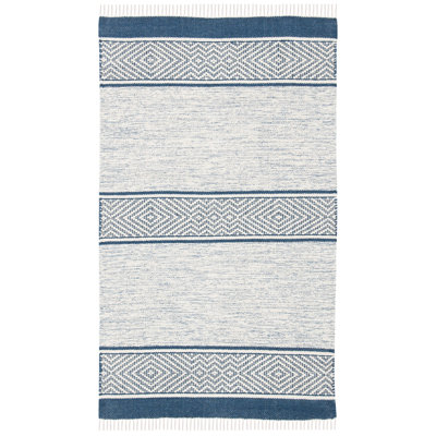 Montauk Hand Loomed Cotton Geometric Rug