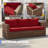 3-Seat Outdoor Wicker Patio Sofa-916170600