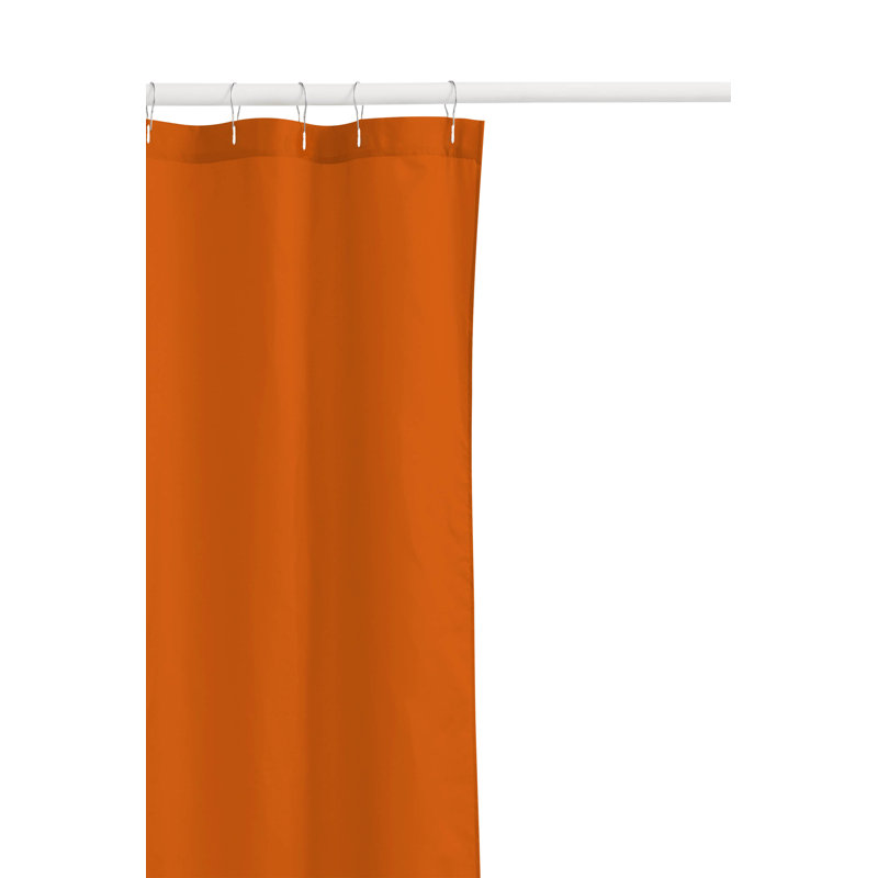 Ghosts & Pumpkins Ultra-Thin Lightweight Shower Curtain, Orange