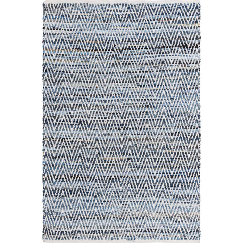 Skila Cotton Chevron Indoor Rug, Rectangle 4'1" x 6'1"