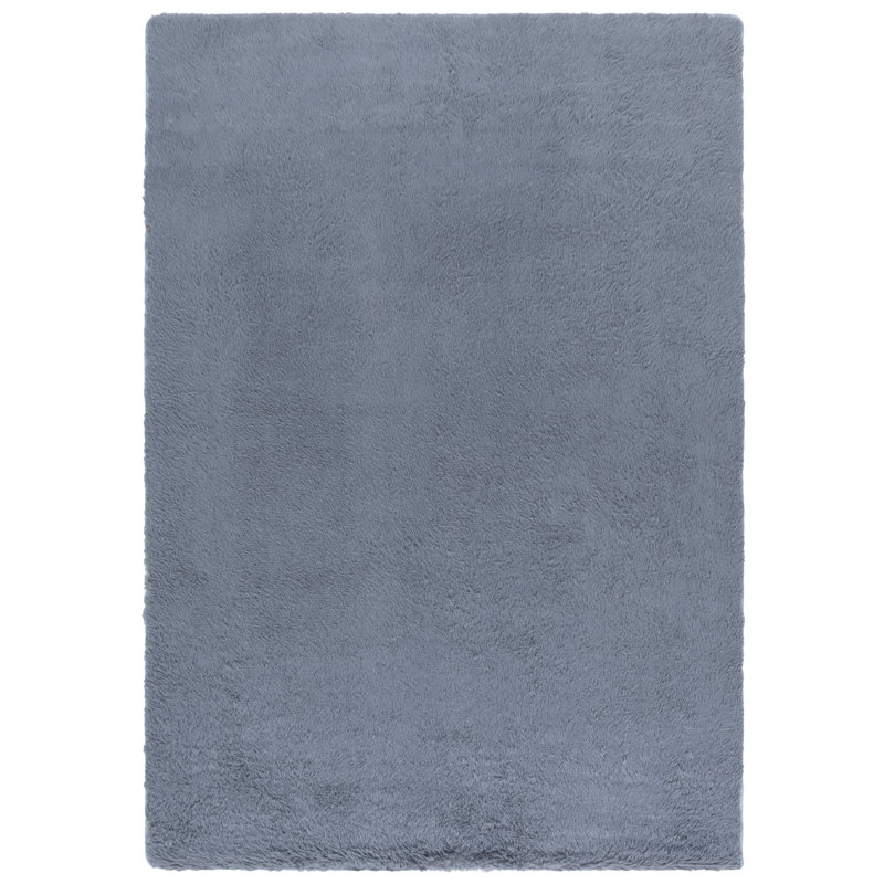 Soho Shag Performance Machine Washable Solid Color Rug, Rectangle 6' x 9'