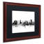 «Nottingham England Skyline B&W», impression encadrée-17769343-69522128-69522130