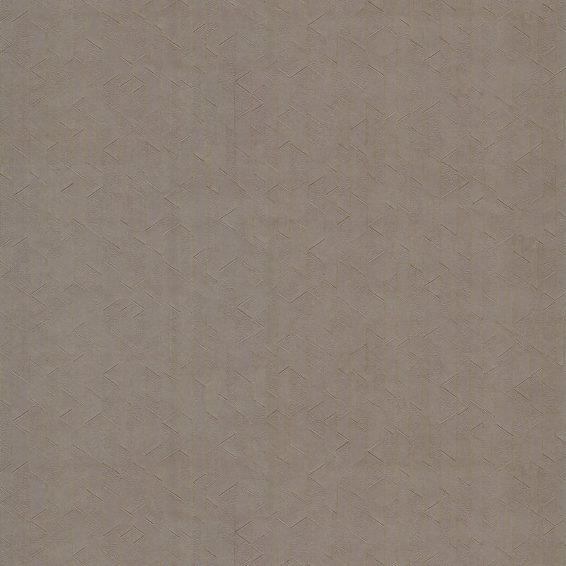 Geometric Wallpaper Roll, Aged Bronze