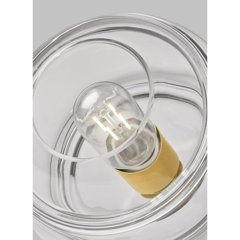 Sedona 1 - Light Pendant, No, Clear, Aged Brass