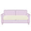 Housse pour causeuse à coussins carrés texturés-354423789