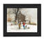 «The Joy of Snow» par John Rossini, art mural imprimé, affiche prête à accrocher, cadre noir