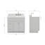 Ensemble de meuble-lavabo simple 37 po Partham-1463790948