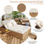 120cm Wide Straight Steel Patio Daybed