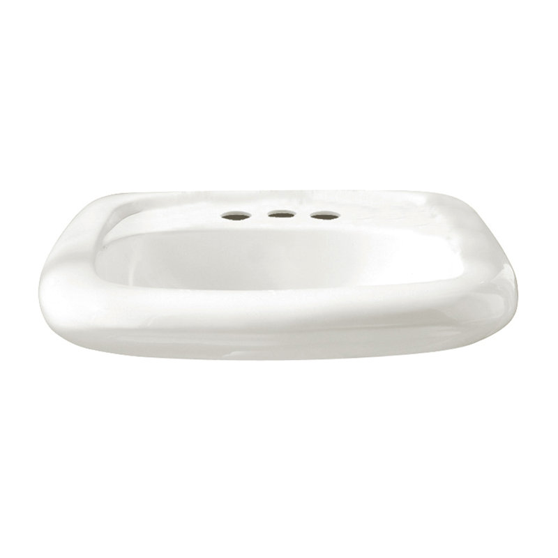 American Standard Murro 17.75'' Vitreous China Rectangular Bathroom Sink with Overflow, 4"