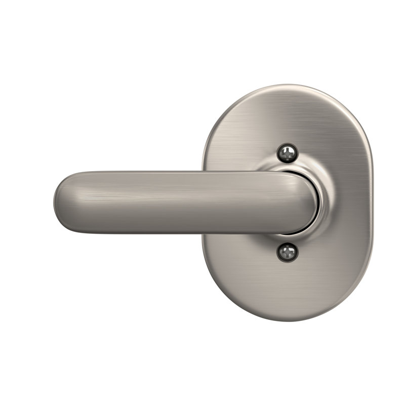 Davlin Lever With Remsen Trim Non-Turning Lock, Satin Nickel