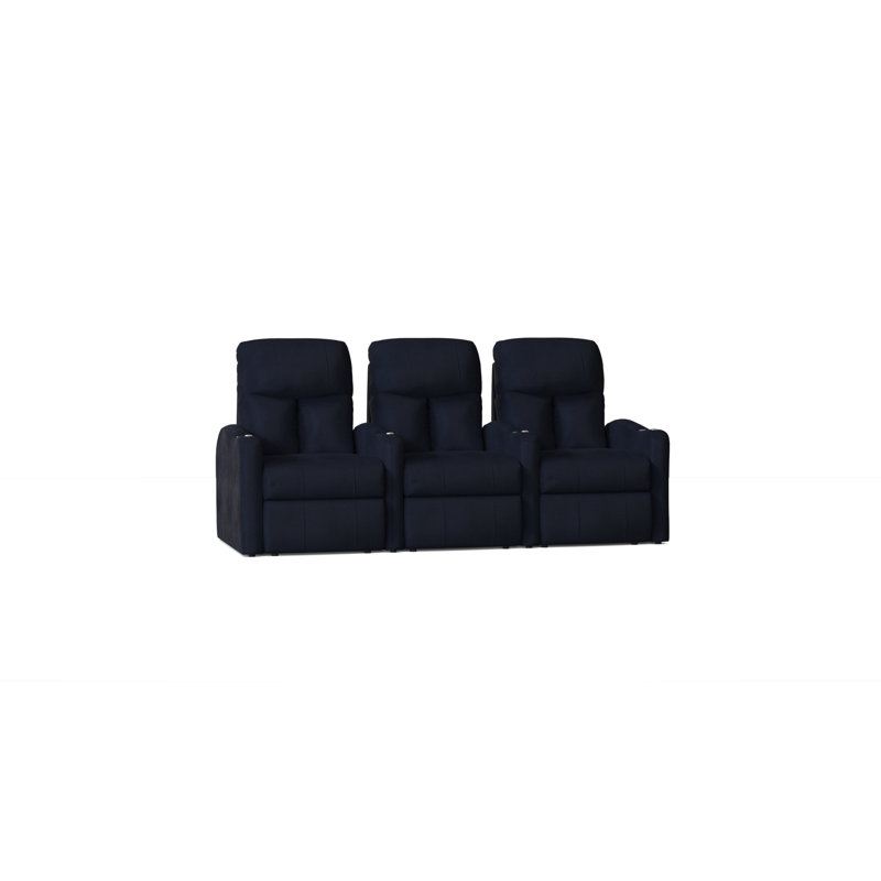 Canapé de cinéma maison (rangée de 3), Électrique, Océan Smartsuede
