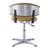 Adjustable Stool With Turmeric Leather And - Frame