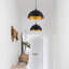  Ensemble de luminaire suspendu en forme de dôme noir et doré 11,8 pouces pour îlot de cuisine-745682899-741238542-741243434