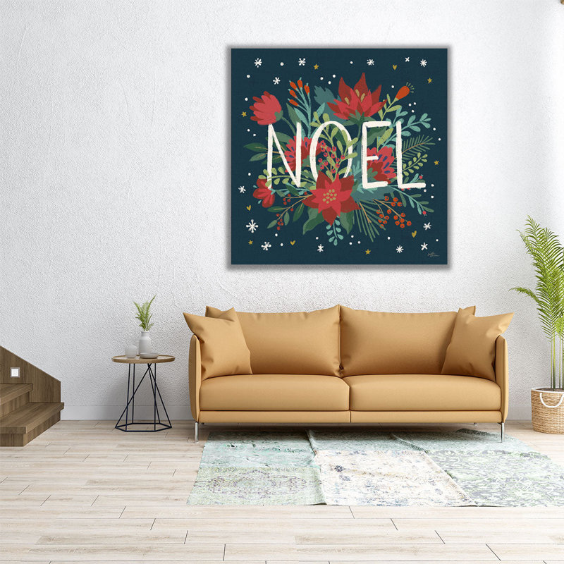 «Christmas Bloom VII», reproduction d'art sur toile, H 12 po x l 12 po