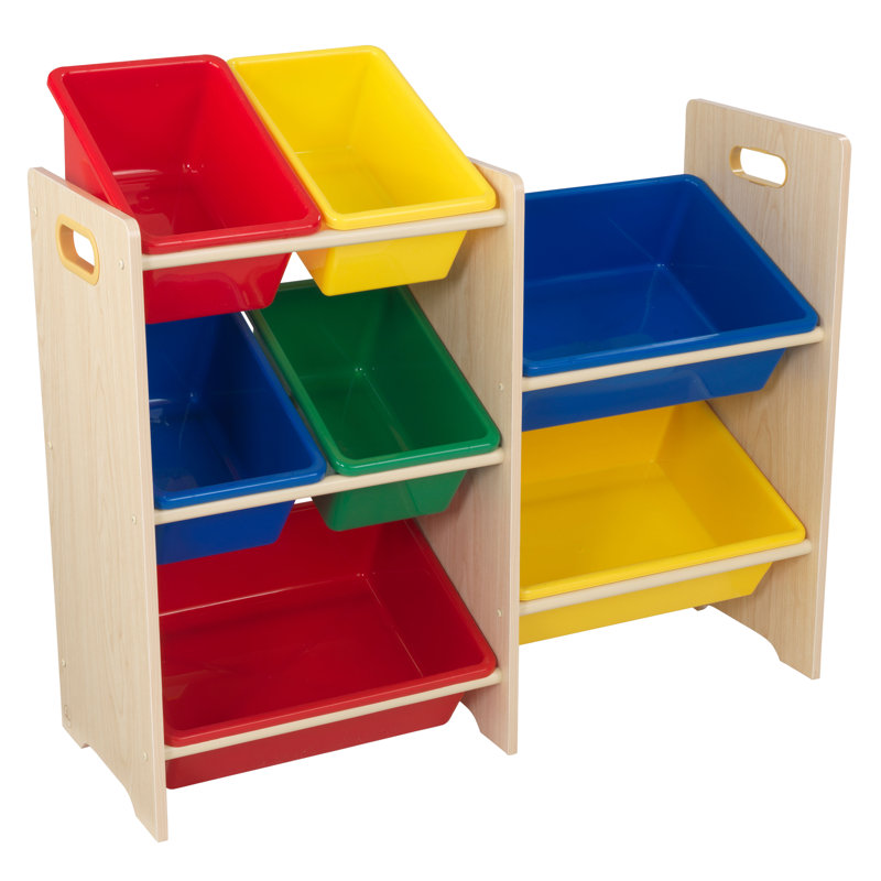 Toy Organiser, H 74.30cm x W 29.85cm x D 83.82cm, Oak